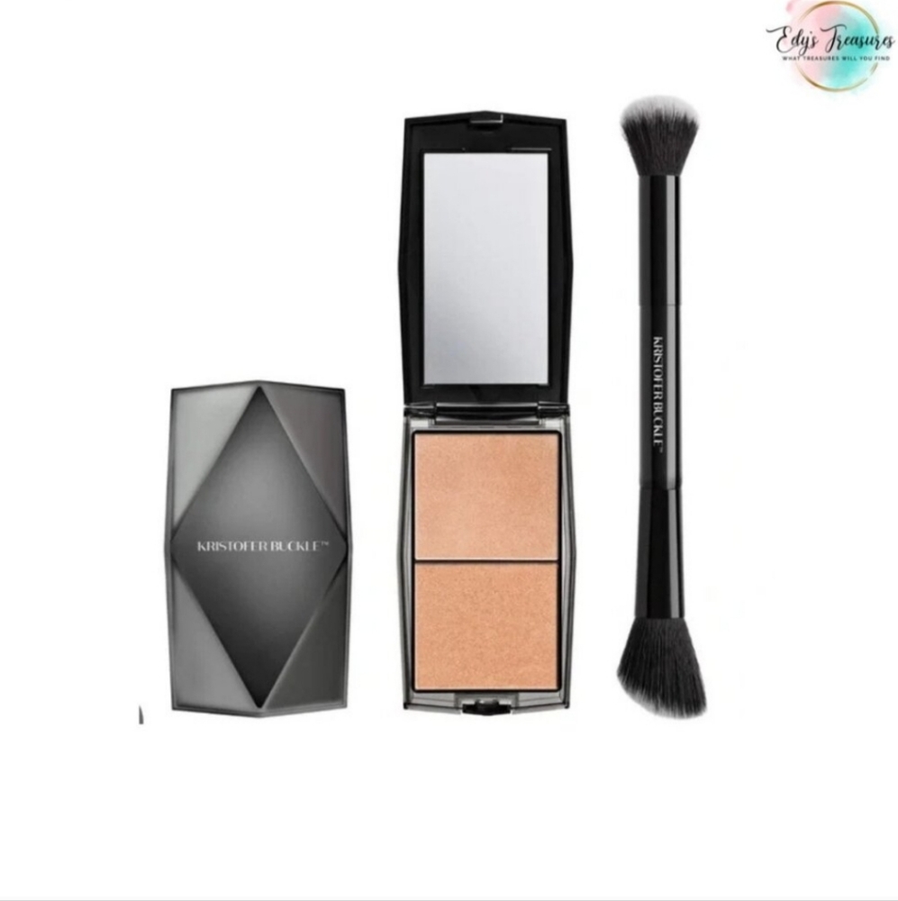 New Kristofer Buckle Light Enhancing Duo Cream + Powder Highlighter NIB